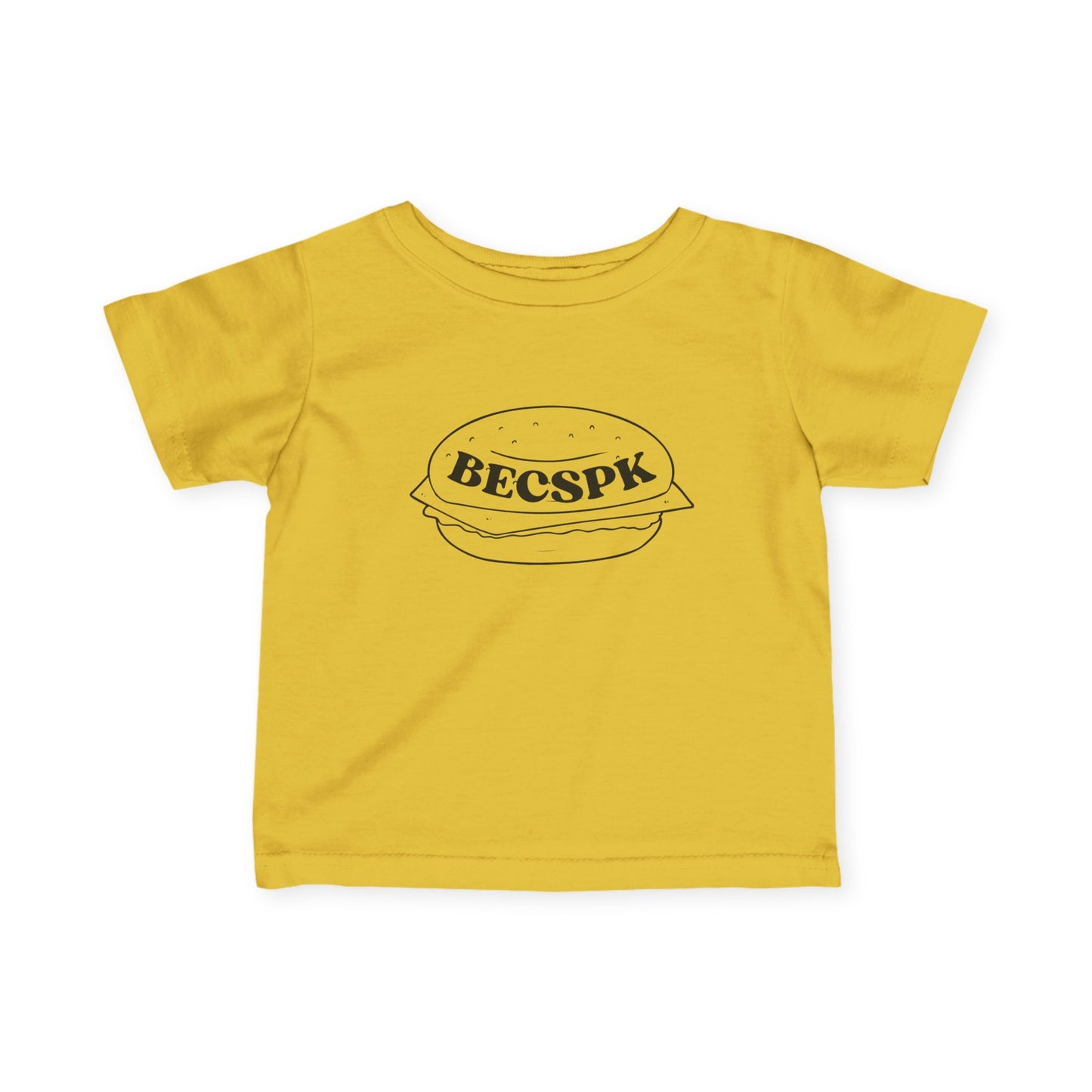 Long Island Bagel Sandwich Toddler Tee — "BECSPK" Design