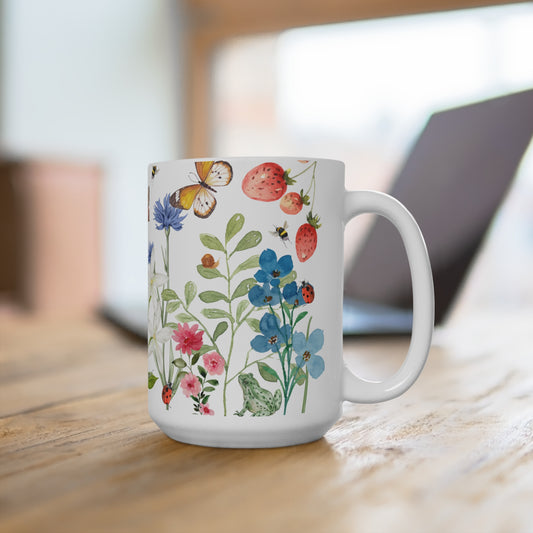 Wildflower Garden Mug 15oz