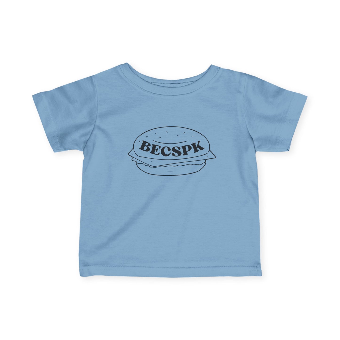 Long Island Bagel Sandwich Toddler Tee — "BECSPK" Design