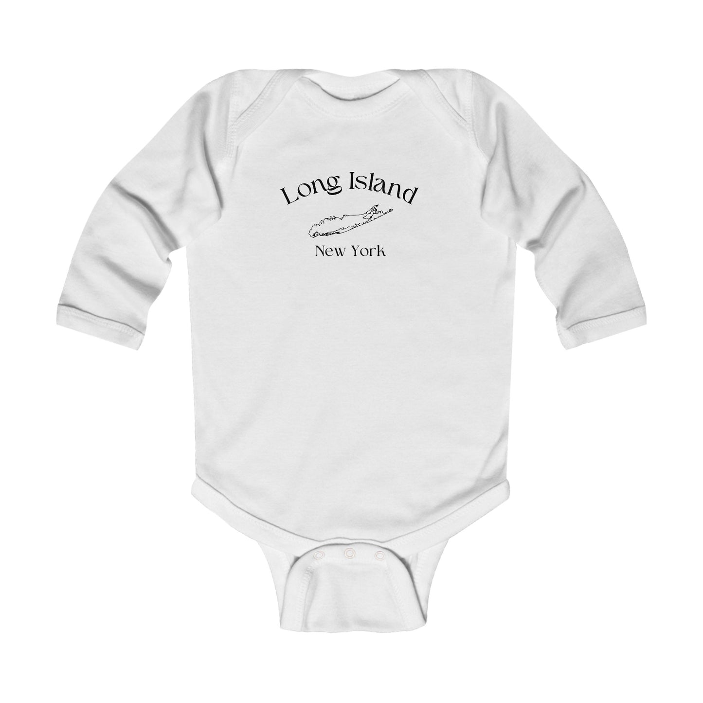 Long Island New York Infant Long Sleeve Bodysuit — Long Island Babies