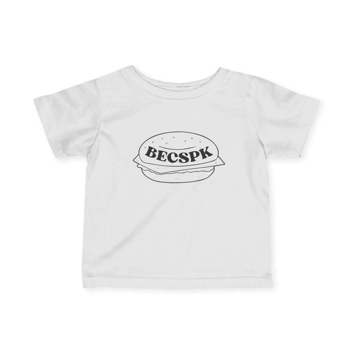 Long Island Bagel Sandwich Toddler Tee — "BECSPK" Design