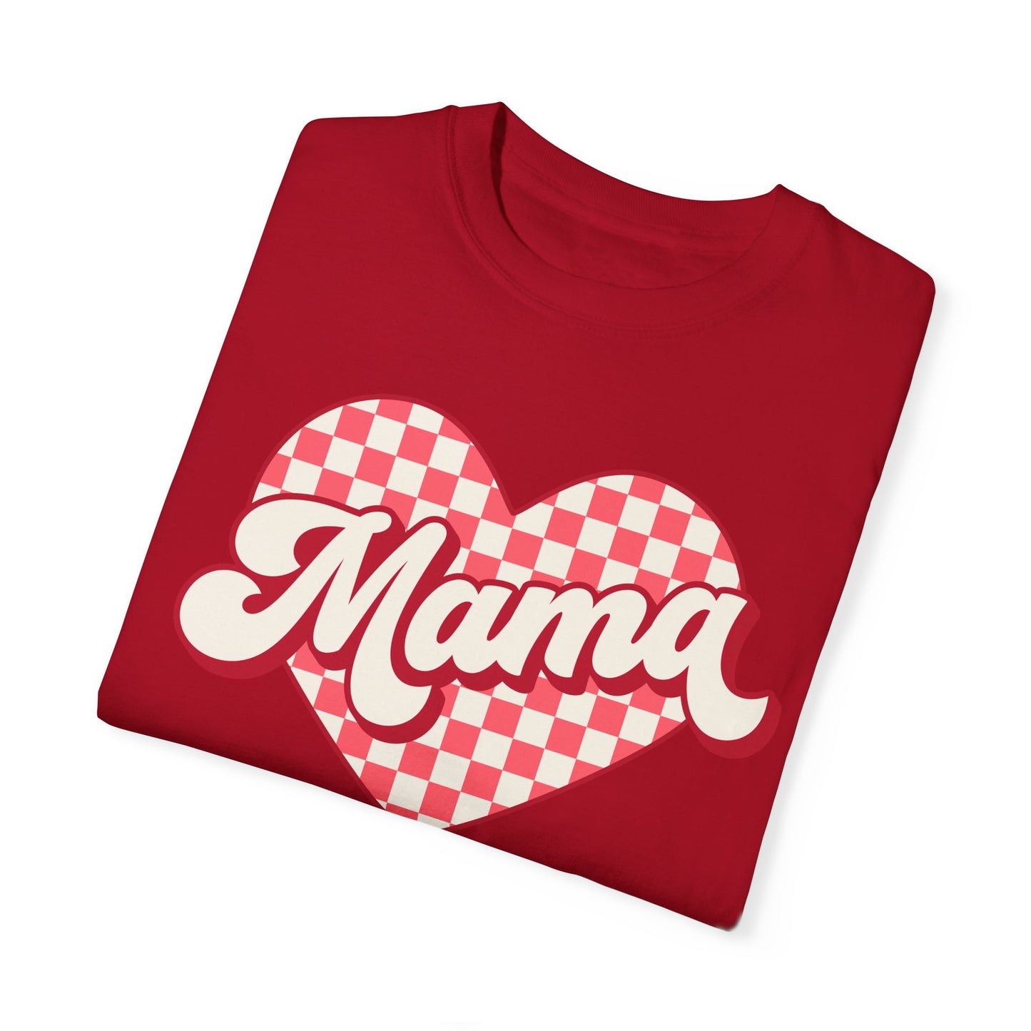 Valentine's Day Heart Mama Comfort Colors Shirt, Love Tee, Holiday Gift, Valentine's Day Shirt, Unisex Tee, Heart Tshirt