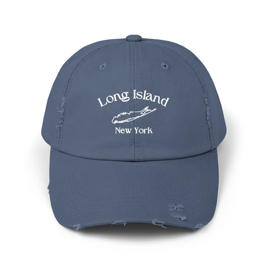 Long Island - Unisex Distressed Cap